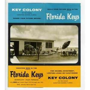 Key Colony on the Ocean Brochure Marathon Shores Florida 