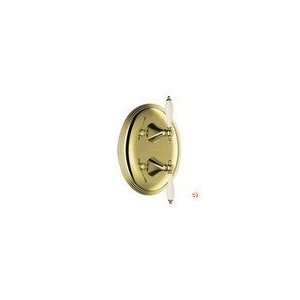   T10302 4F PB Stacked Valve Trim, Biscuit Lever H