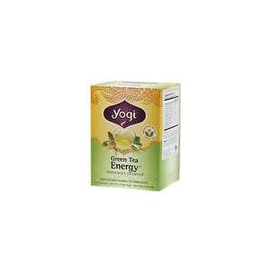 Yogi Green Tea Energy Blend Tea 1 Box 16 Tea Bags Per Box:  