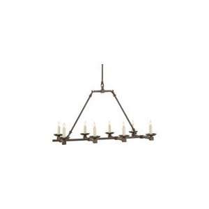 Studio Large Kassel Linear Pendant in Natural Iron by Visual Comfort 