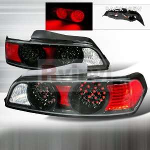 Acura RSX 2005 2006 LED Tail Lights   Black Smoked
