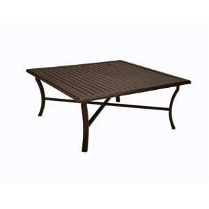 Tropitone Banchetto Aluminum 66 Square Metal Patio Dining Table with 