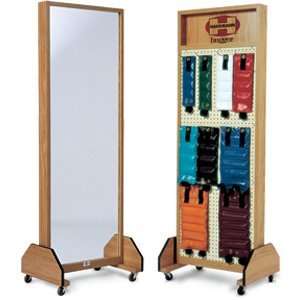  Accessorized Combo Weight Rack & Triple Mirror, Model 1675 