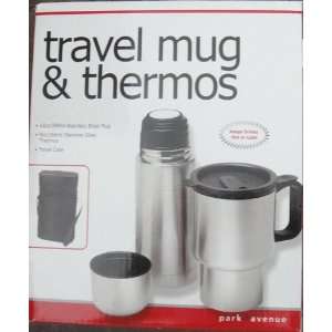  Park Avenue Travel Mug and Thermos Set: Kitchen & Dining