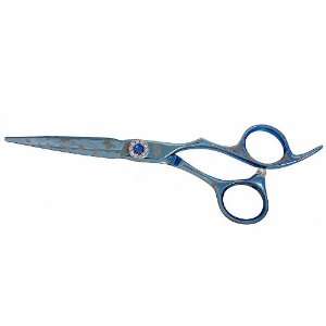   Asashi 5.5 Light Metallic Blue Titanium Salon Shears Barbers Scissors
