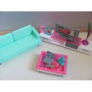  Barbie Size Dollhouse Furniture  Family Room: Toys & Games
