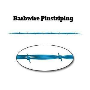  Teal Barbwire Pinstripe Decal   24 L with 3/4 Barbs 