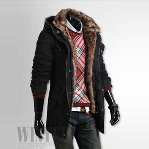   Winter Jackets Korea Style Jumpers Fur Trimming Half Coats Size M,L