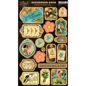  Tropical Travelogue Chipboard 1 by Graphic 45 Arts 