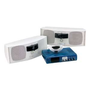   Audio System with Infrared Speakers and Built in Sensors Electronics