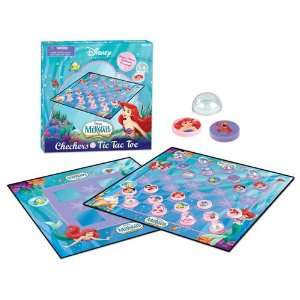  Disney Little Mermaid Checkers/TTT Combo Toys & Games