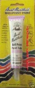 Aunt Marthas Lavender Ball Point Embroidery Paint  
