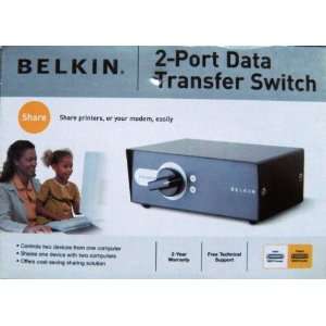  Belkin 2 Port Data Transfer Switch: Computers 