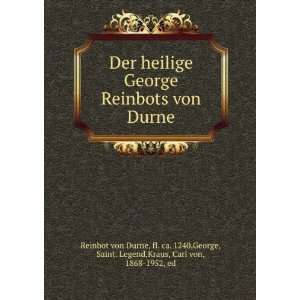   Saint. Legend,Kraus, Carl von, 1868 1952, ed Reinbot von Durne Books
