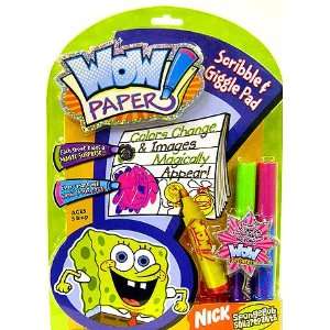   : SpongeBob Squarepants Wow Paper Scribble & Giggle Pad: Toys & Games
