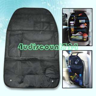 Car Back Seat Organizer Storage Bag Multi Pocket Black  