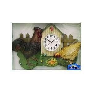  Rooster Wall Clock with Sound