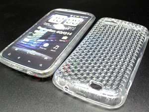   BACK COVER PHONE CASE FOR HTC SENSATION 4G z710e DIAMOND TRAN  