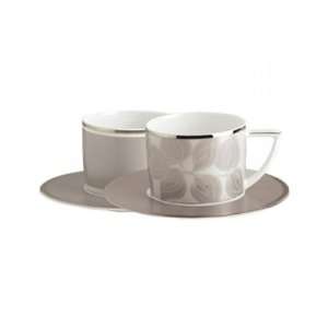 Limoges by Guy Degrenne   Circa Leaves Tea Cup and Saucer:  