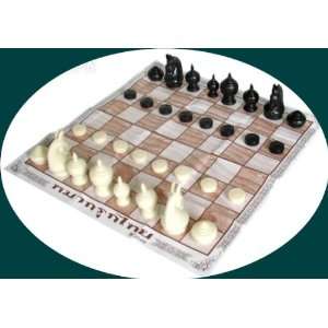  Thai Chess (Makruk) Plastic with Traditional White and 