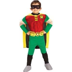   Childs Deluxe Muscle Chest Robin Costume (Youth 12 14): Toys & Games
