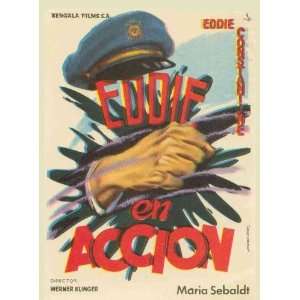 Comes Eddie Movie Poster (11 x 17 Inches   28cm x 44cm) (1958) Spanish 
