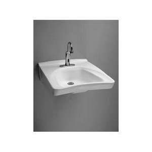  ADA Compliant Wall Mount Sink Finish: Cotton, Faucet Mount 