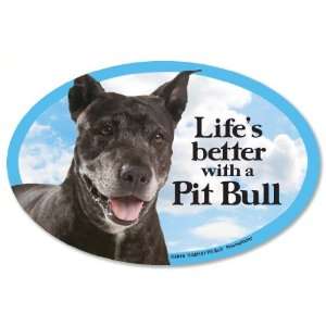  Pit Bull Oval Dog Magnet for Cars
