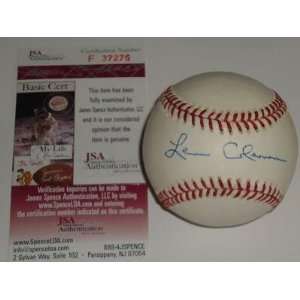 Leonard Coleman Autographed Baseball   NL Commissioner JSA COA 