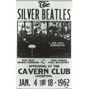  The Silver Beatles 14 X 22 Vintage Style Concert Poster 