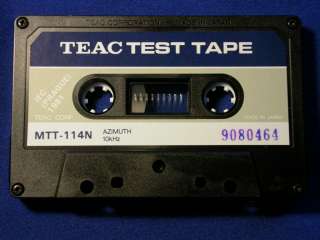 TEAC Azimuth Alignment Test Tape MTT 114N 10kHz Mint  