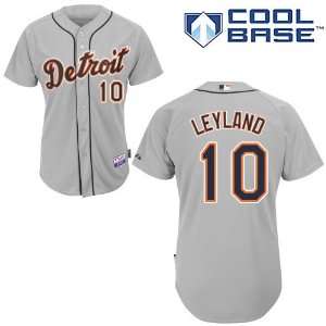 Jim Leyland Detroit Tigers Authentic Road Cool Base Jersey 