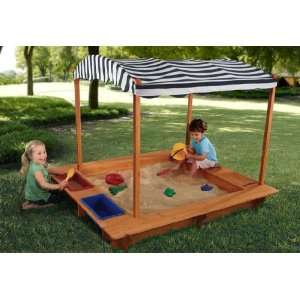   Outdoor Sandbox with Canopy   KidKraft Furniture   00165: Toys & Games