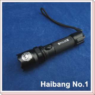   Rechargeable Led Police Flashlight Outdoor Torchlight + 18650 Battery