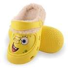 SpongeBob Squarepants 5 6 Toddler Fleece Lined Clogs Mule Yellow Shoes 