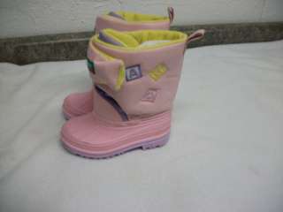 Girls Toddler Snow Winter Boots Size 7 Healthtex PINK  