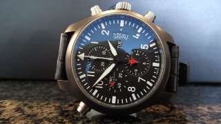 IWC TOP GUN Double Chronograph 2007 Model IW379901 Box/Papers etc 