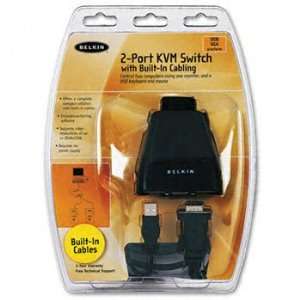  Belkin® Two Port KVM (Keyboard/Video/Mouse) Switch SWITCH, KVM 