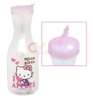 Sanrio Hello Kitty Clear Water Bottle  Drink Container  