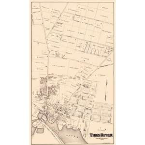  TOMS RIVER NEW JERSEY (NJ) LANDOWNER MAP 1878