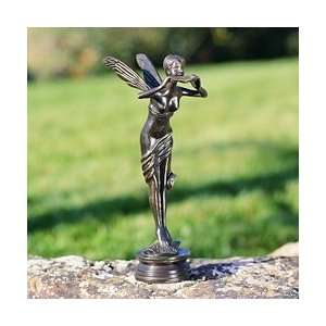  Florrie the flute playing fairy statue home yard sculputre 