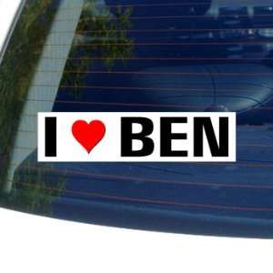  I Love Heart BEN   Window Bumper Sticker: Automotive