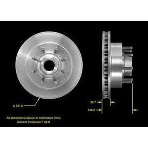  Bendix PRT5480 Brake Rotor Automotive