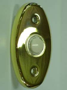 Baldwin Hardware; Large Oval Doorbell Button  