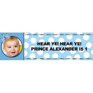  Lil Prince 1st Personalized Photo Banner Large 30 x 100 
