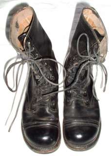   Early Vietnam War US Army Cap Toe Combat/ Paratrooper Boots, Size 7R