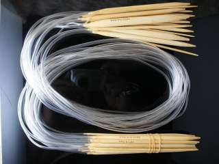 15 sizes 40 Bamboo Circular Knitting Needles US0 15  