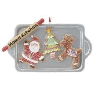 Personalized Cookie Sheet Santa Christmas Ornament: Home 