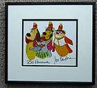 BANANA SPLITS HANNA BARBERA CEL PROMO PRINT FRAMED