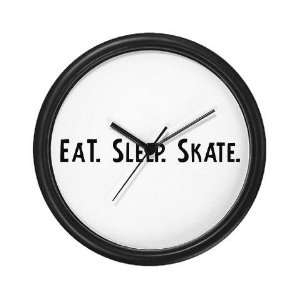  Eat, Sleep, Skate Sports Wall Clock by 